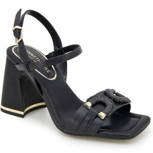 Kenneth Cole New York Jessie Heeled Leather Sandals - Size 8.5 - NIB